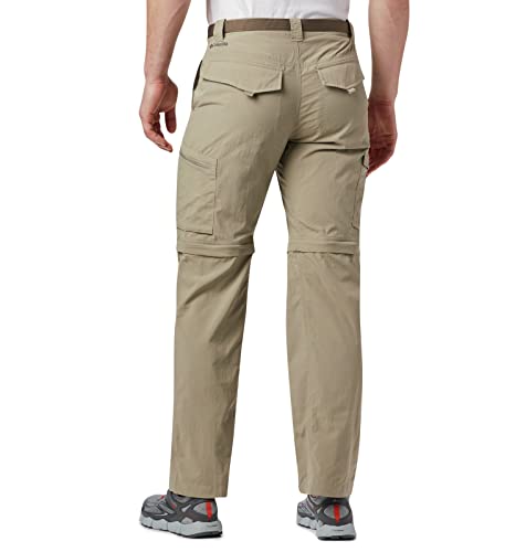 Columbia Men's Silver Ridge Convertible Pant, Breathable, UPF 50 Sun Protection, Tusk, 34x32