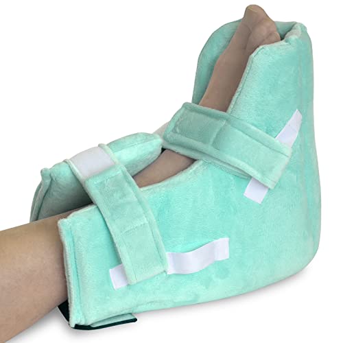 NYOrtho Heel Protector Cushion - Pressure Relieving Pillow with Cooling Gel Pack For Heel Ulcers, Opening At The Heal Soft Fabric Average Adult | Single Boot