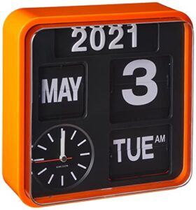 karlsson, wall clock, orange, 24.5x24,5x10cm