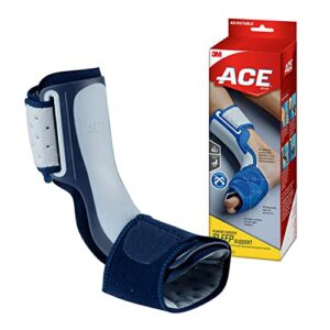 ace brand plantar fasciitis sleep support, foot brace stays in place all night, plantar fasciitis brace with secure fit and long-lasting comfort, sleep support for left and right foot, 8” to 15”