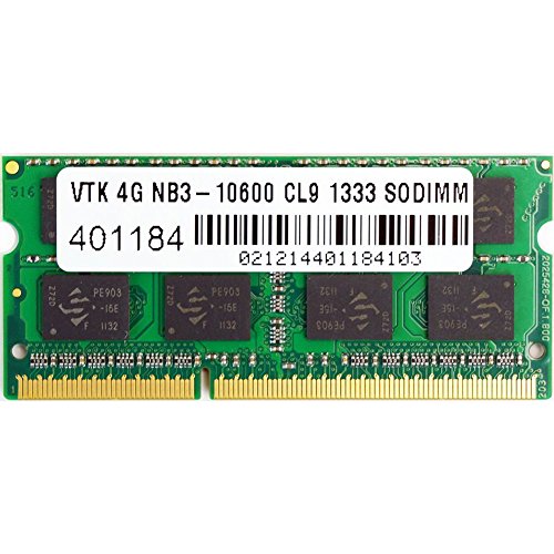 VisionTek 4GB DDR3 1333 MHz (PC3-10600) CL9 SODIMM, Notebook Memory - 900449