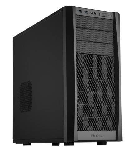 Antec Gaming Series Three Hundred Two Mid-Tower PC/Gaming Computer Case with 9 Tool-Less Drive Bays, 2 SSD, 120/140mm Fans x 2 Pre-Installed, 4 Fan Mounts for ATX, M-ATX and Mini-ITX,Black