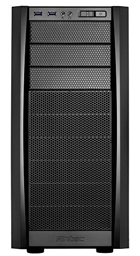 Antec Gaming Series Three Hundred Two Mid-Tower PC/Gaming Computer Case with 9 Tool-Less Drive Bays, 2 SSD, 120/140mm Fans x 2 Pre-Installed, 4 Fan Mounts for ATX, M-ATX and Mini-ITX,Black