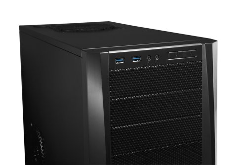 Antec Gaming Series Three Hundred Two Mid-Tower PC/Gaming Computer Case with 9 Tool-Less Drive Bays, 2 SSD, 120/140mm Fans x 2 Pre-Installed, 4 Fan Mounts for ATX, M-ATX and Mini-ITX,Black