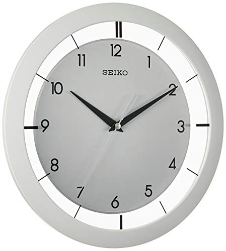 SEIKO 11 Inch St John Brushed Metal Wall Clock