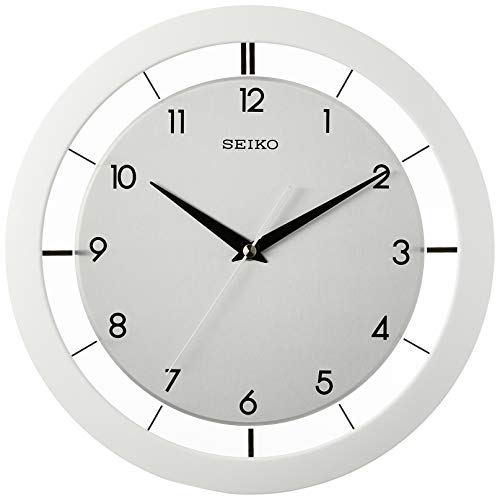 SEIKO 11 Inch St John Brushed Metal Wall Clock