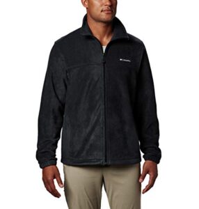 columbia men's steens mountain 2.0 full zip fleece jacket, black, medium