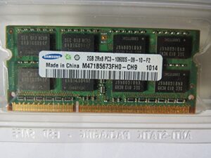 2gb ddr3 sodimm pc-10600 1333mhz 256m x 64 samsung chip cl9 m471b5673fh0ch9