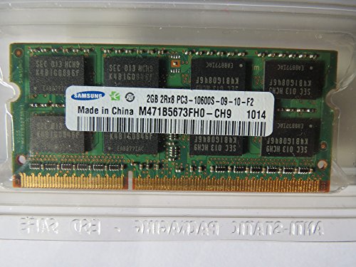 2GB DDR3 SODIMM PC-10600 1333MHz 256M X 64 Samsung Chip CL9 M471B5673FH0CH9