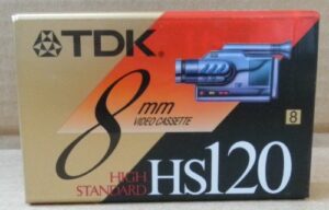 tdk hs120 8mm high standard video cassette tape