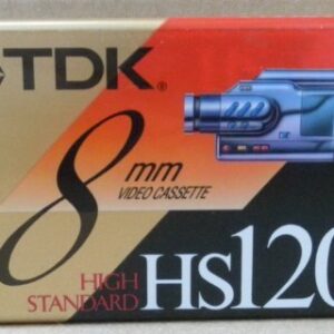 TDK HS120 8mm High Standard Video Cassette Tape