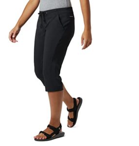 columbia women's anytime outdoor capri pants, black, 16x18