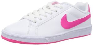 nike womens court majestic running trainers 454256 sneakers shoes (uk 4 us 6.5 eu 37.5, white pink foil white 113)
