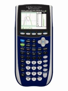 texas instruments ti-84 plus c silver edition graphing calculator, dark blue