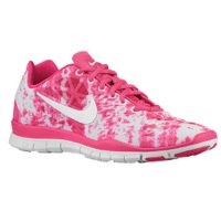 nike womens free tr fit 3 prt running shoes (pink force/white-pure platinum) 555159-604 size 8.5 us
