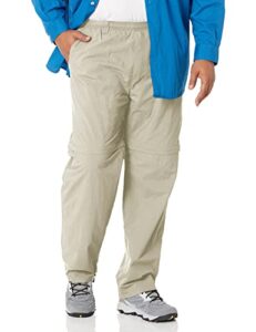 columbia men’s backcast convertible sun pants, quick drying fossil