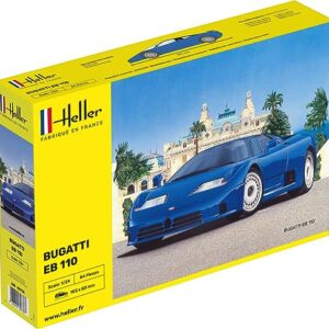 Heller HEL80738 1:24-Bugatti EB 110, Unpainted