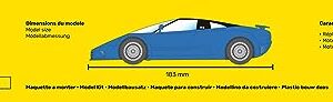 Heller HEL80738 1:24-Bugatti EB 110, Unpainted