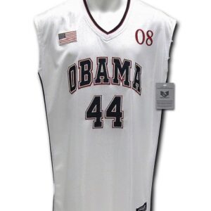 Rapiddominance Presidential Basketball Jersey, White, Large