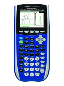 texas instruments ti-84 plus c silver edition graphing calculator with color display (blue)