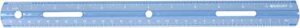 westcott plastic ruler, 12 inches/30 centimeters, blue (16014)