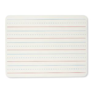 charles leonard dry erase board classroom pack - mini lapboard school supplies – set of 12 one-sided lined dry erasable white boards, 9x12 inches (35115)