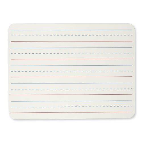 Charles Leonard Dry Erase Board Classroom Pack - Mini Lapboard School Supplies – Set of 12 One-Sided Lined Dry Erasable White Boards, 9x12 Inches (35115)