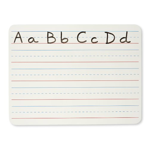 Charles Leonard Dry Erase Board Classroom Pack - Mini Lapboard School Supplies – Set of 12 One-Sided Lined Dry Erasable White Boards, 9x12 Inches (35115)