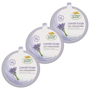 citrus magic odor absorbing solid air freshener, lavender escape, 8-ounce, 8 ounce (pack of 3), 3 count