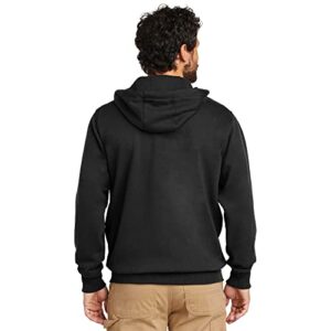 Carhartt Men's Rain Defender Paxton Heavyweight Hooded Sweatshirt, Black, Large