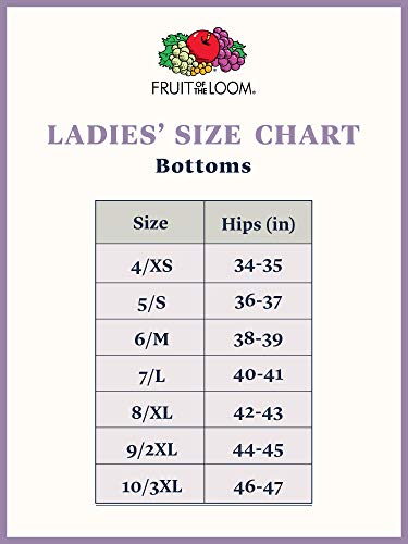 Fruit Of The Loom Women's Underwear Moisture Wicking Coolblend Panties, Hi-Cut - Fashion Assorted, X-Large (8)