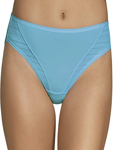 Fruit Of The Loom Women's Underwear Moisture Wicking Coolblend Panties, Hi-Cut - Fashion Assorted, X-Large (8)