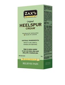 zax's original heelspur cream - all natural foot pain relief cream for plantar fasciitis, heel spurs, shin splints, achille's injuries and morton's neuroma - foot pain cream for sport injuries (35g)