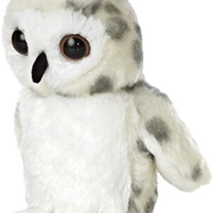 Aurora® Adorable Mini Flopsie™ Snowy Owl Stuffed Animal - Playful Ease - Timeless Companions - White 8 Inches