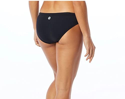 TYR Women's Lula Classic Bikini Bottom for Swimming, Beach, and Workout, Black, Large