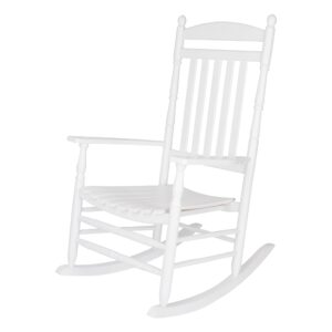 shine company inc. 4333wt rhode island, outdoor rocker, front porch rocking chair, white