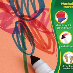 Crayola Washable Marker Set, School Supplies, Gel, Window, Broad Line Markers, 64ct