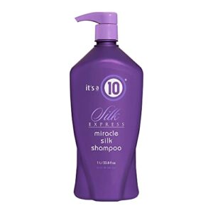it's a 10 haircare silk express miracle silk shampoo, 33.80 fl. oz.