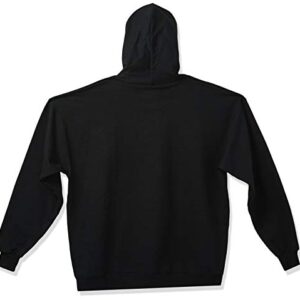 Hanes Men's Pullover EcoSmart Hooded Sweatshirt, Black, Medium