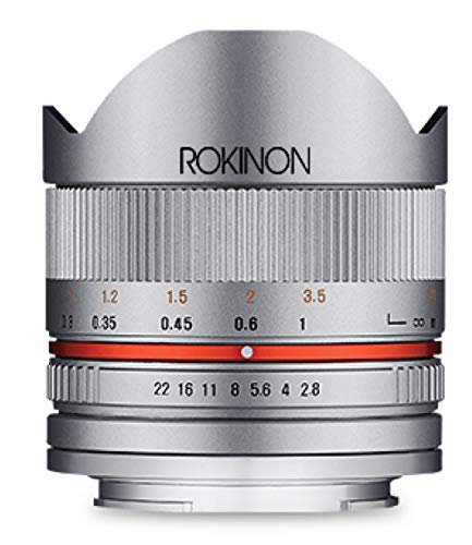 Rokinon RK8MS-E 8mm F2.8 Series 2 Fisheye Lens for Sony E Cameras, Silver