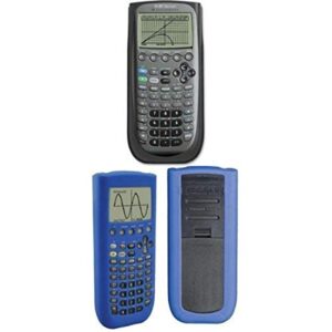 texas instruments ti-89 titanium graphing calculator with guerrilla silicone case (blue)