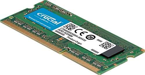 Crucial 8GB KiT (4GBx2) DDR3/DDR3L 1866 MT/s (PC3-14900) Unbuffered SODIMM 204-Pin Memory - CT2K51264BF186DJ