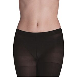 No nonsense Women's Super Opaque Control-Top Tights, Black, Large