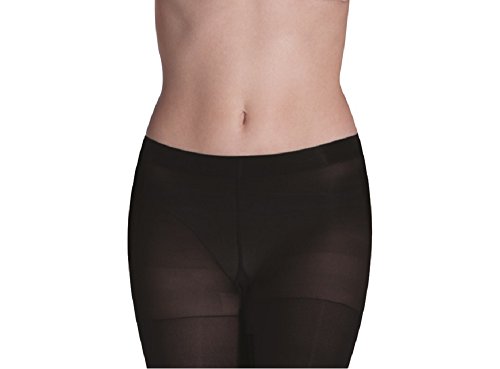 No nonsense Women's Super Opaque Control-Top Tights, Black, Large