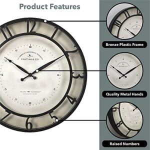FirsTime & Co.® Kensington Wall Clock, Brown