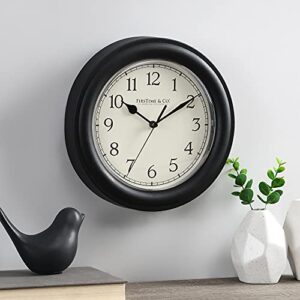 firstime & co. essential wall clock, small, 8.5 in