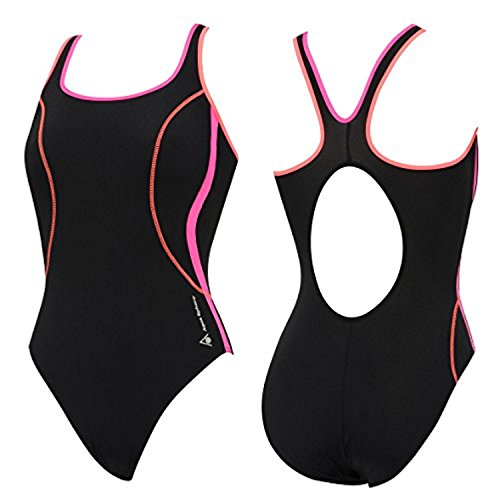 Aqua Sphere Ursula Ladies Swimsuit - Black/Light Pink - Size: 36