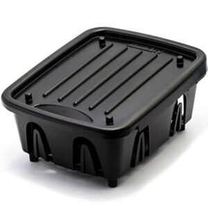 Camco Mini Dish Drainer and Tray | Fits RV Sinks and Small Counter Spaces | Durable Heavy-Duty Construction | (43512) , Black