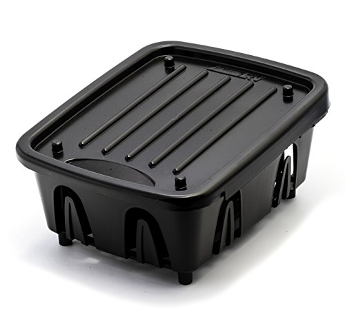 Camco Mini Dish Drainer and Tray | Fits RV Sinks and Small Counter Spaces | Durable Heavy-Duty Construction | (43512) , Black