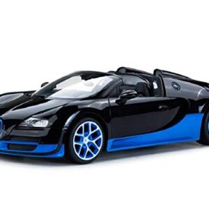 Radio Remote Control 1/14 Bugatti Veyron 16.4 Grand Sport Vitesse Licensed RC Model Car (Black/Blue)